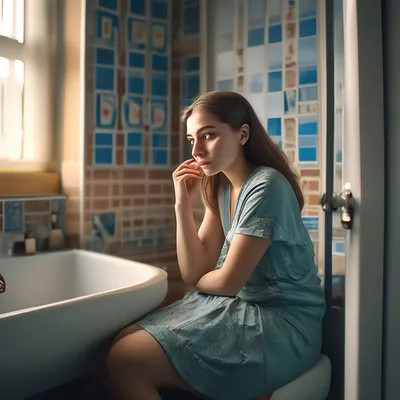 Девушка в ванной, размытый вид :: Стоковая фотография :: Pixel-Shot Studio