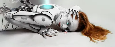 Картинки рыжих роботы Волосы Девушки Фантастика