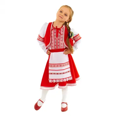 Купить русский народный костюм \"настенька\" красная по цене 3 100 ₽ в Москве