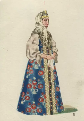 Русский народный костюм женский (147 фото)