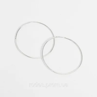Серебряные серьги кольца конго диаметр 3 см (ID#1880839930), цена: 645 ₴,  купить на Prom.ua