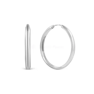 Серебряные серьги кольца конго диаметр 3 см (ID#1880839930), цена: 645 ₴,  купить на Prom.ua