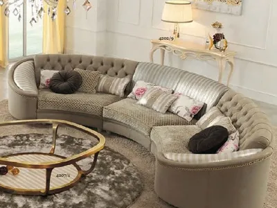 Купить круглый диван для гостиной KD 04 под заказ по Вашим размерам.