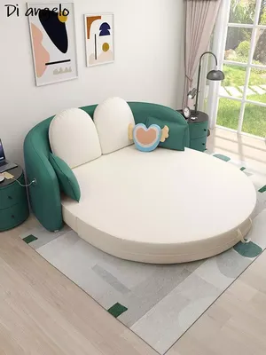 Новый складной круглый диван-кровать для гостиной роскошный  Многофункциональный складной двойной маленький мягкий двуспальный диван для  гостиной спальни | AliExpress