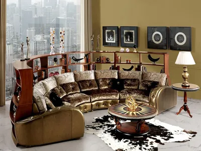 Круглый диван из экокожи | AliExpress