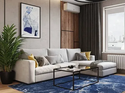 Современный угловой диван премиум класса в гостиную Etna