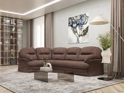 Современный угловой диван премиум класса в гостиную Como
