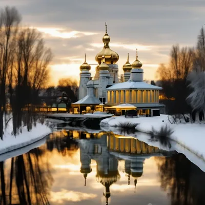 Красота природы в Дивеево зимой» — создано в Шедевруме