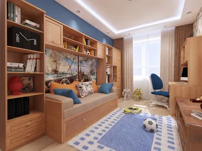 Дизайн детской комнаты 9кв.м. по цене от 18000 руб.. АРТ arkh-99