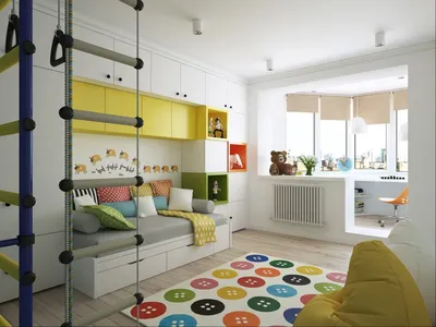 Дизайн детской комнаты с балконом фото фотографии