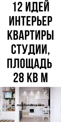 Дизайн интерьера квартиры-студии 28 кв. метров (55 Фото)