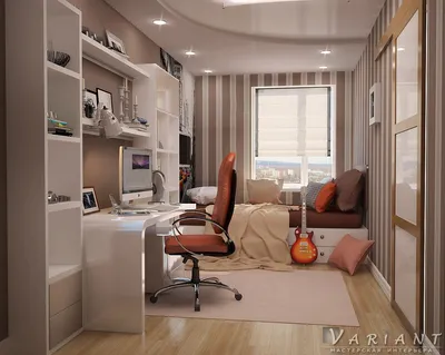 Дизайн комнаты для молодого человека (16 фото), варианты интерьера комнаты  для парня | Houzz Россия