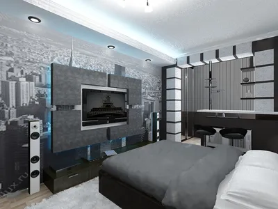 Дизайн комнаты для молодого человека (16 фото), варианты интерьера комнаты  для парня | Houzz Россия