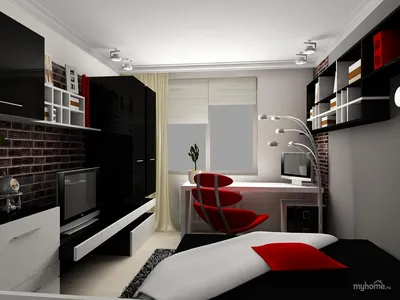 Дизайн комнаты для молодого человека - 70 фото