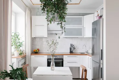 Дизайн кухни с нишей в панельном доме | кухни 7 кв.м с углублением