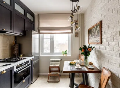 Несколько примеров кухни 9 кв м в панельном доме | Houzz Россия