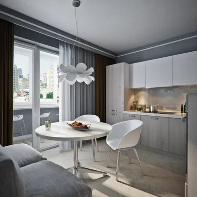 Несколько примеров кухни 9 кв м в панельном доме | Houzz Россия