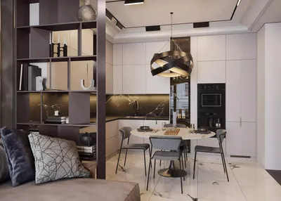 Идеальная квартира для современной семьи: рабочий кабинет, просторная кухня- гостиная, лаконичная спальня и два санузла