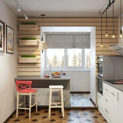 Дизайн Кухни Совмещенной с Балконом / Kitchen Design Ideas / - YouTube