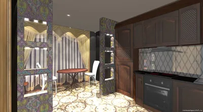 Дизайн интерьера кухни \"кухня, объединенная с лоджией в квартире\" | Портал  Люкс-Дизайн.RU
