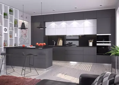 Черная кухня в интерьере: дизайн, фото - Дизайн Вашего Дома