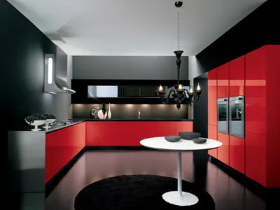 Дизайн черно-белой кухни в скандинавском стиле (7 фото)