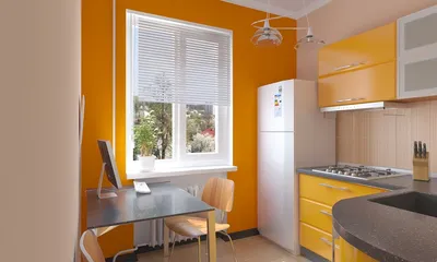 Оранжевая кухня: примеры дизайна и фото. - Дизайн кухни