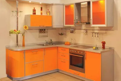 Оранжевая кухня в интерьере: фото сочетания интерьеров, практические советы