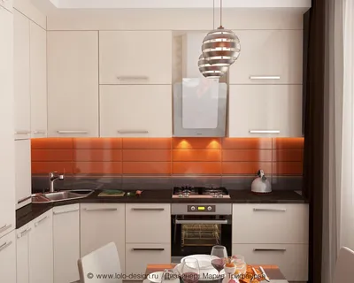 Оранжевые кухни - купить оранжевую кухню на заказ в Москве ✓ 1Кухонный