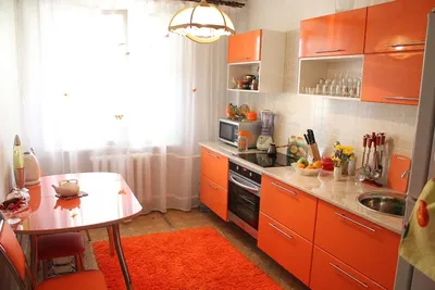 Кухня Сиена 3D акрил / оранжевая - купить в Краснодаре | \"Астарта\"