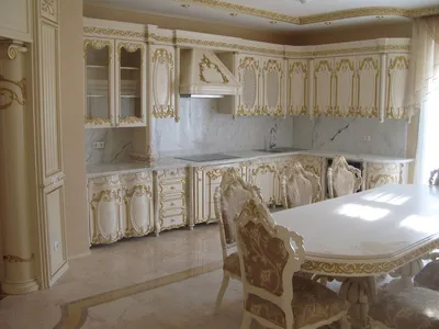 Кухня в стиле барокко, 50 фото кухонных гарнитуров | Идеи для мебели,  Интерьер, Дворцовый интерьер