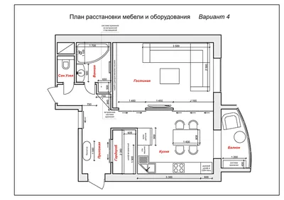Дизайн однокомнатной квартиры 35 кв м [92 фото]