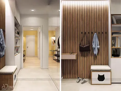 Дизайн-проекты прихожей для небольшого коридора - реальные фото интерьеров  от Mr.Doors