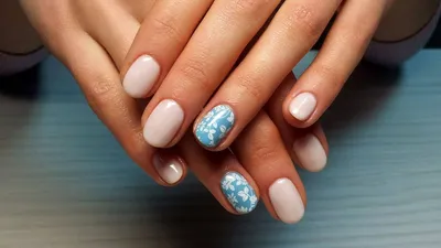 Коррекция удлиненный миндаль + шеллак + дизайн - Студия красоты \"NailsProfi\"