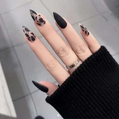 Леопард на ногтях | Gold gel nails, Gel nails, Pretty nails