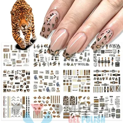 gallinaz_nail@instagram on Pinno: Очень изящный леопард) Полигель нюд от  @...