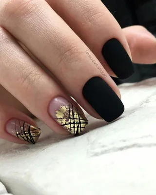 Дизайн ногтей с паутинкой оригина.. | Black nail designs, Manicure, Nails