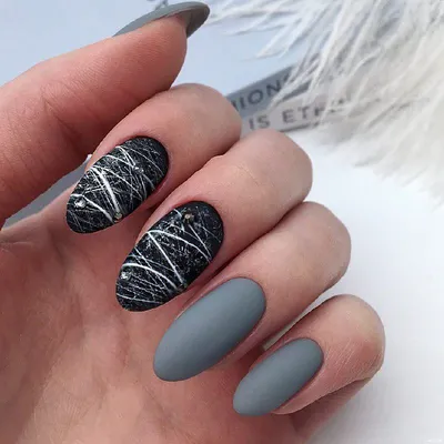 Дизайн для ногтей паутинка: (цвет: серебро)