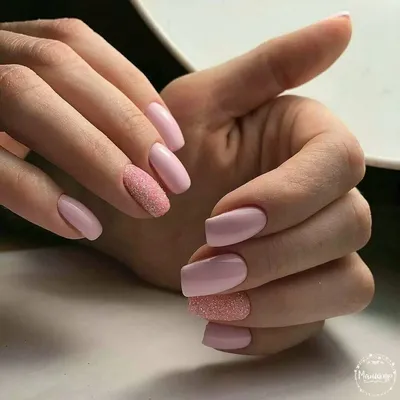 Дизайн ногтей пудровый или цвет увядающей розы. | Дизайнерские ногти,  Красивые ногти, Ногти невесты