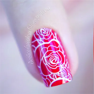 Слайдер-дизайн Fashion nails 3D Crystal - 3D наклейка на ногти - розы -  купить в интернет-магазине.