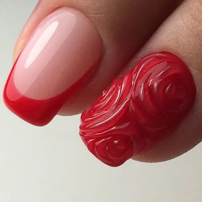 Маникюр с цветами: 10 красивых и нежных дизайнов ногтей с розами 🌹 |  theGirl