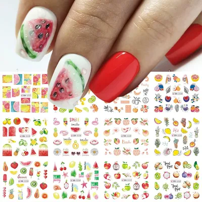 Дизайн ногтей с фруктами фото фотографии
