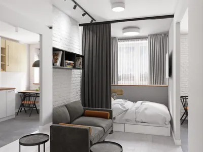 Дизайн интерьера двухкомнатной квартиры в хрущевке | Пикабу