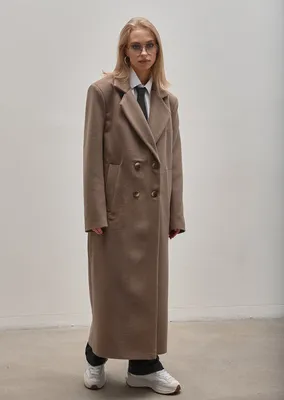 Женское пальто дизайнерские коричневый цвета купить в Минске, цена