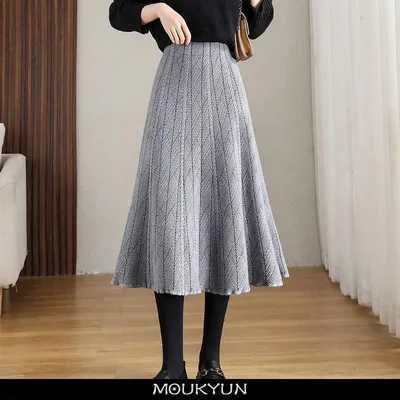 Длинная юбка зимой фото фотографии