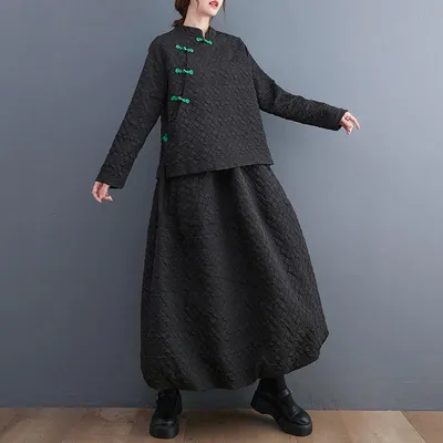 ₪110-Двусторонняя вязаная кружевная длинная юбка Tigena для женщин осень- зима 2023 тонкая однотонная ажурная юбка-миди с кисточками-Description