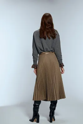 С чем носить кожаную юбку зимой? - блог Issaplus