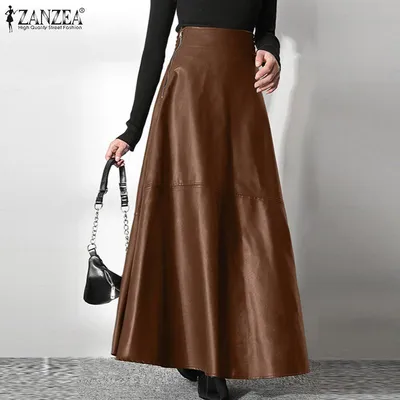 Женская длинная юбка из искусственной кожи – лучшие товары в  онлайн-магазине Джум Гик