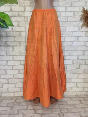 Новая длинная юбка/юбка в пол со 100 % шелка в цвете оранж, размер хс-с —  цена 547 грн в каталоге Длинные юбки ✓ Купить женские вещи по доступной  цене на Шафе | Украина #132605165