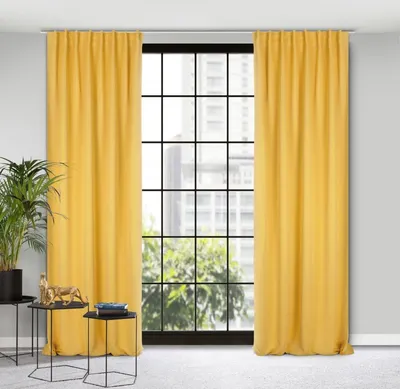 Желтые шторы - советы дизайнеров
